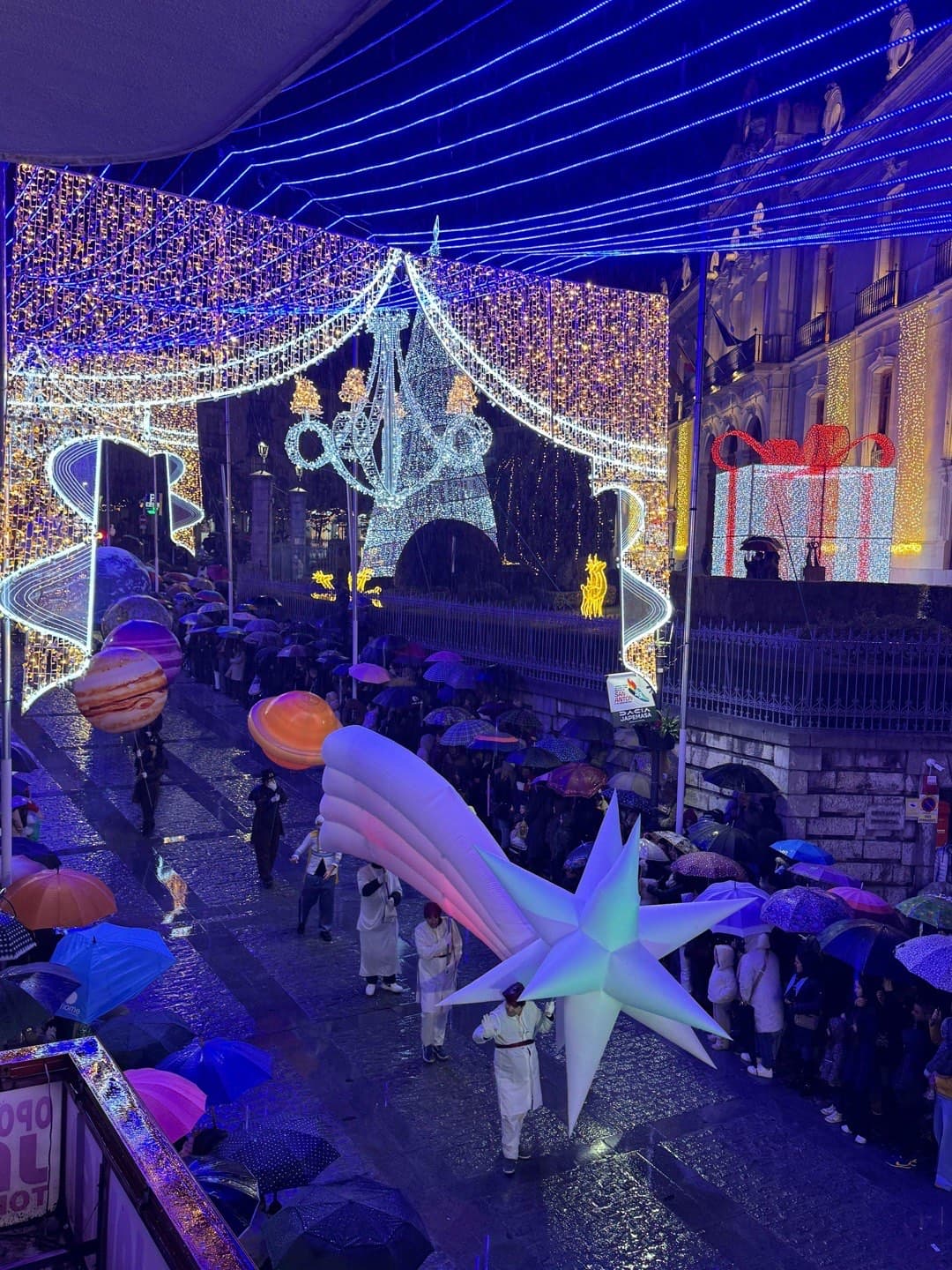 Cabalgata de Reyes desde el balcón